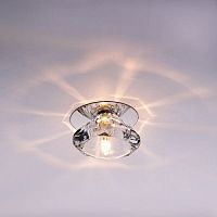 Светильник встраиваемый Италмак Ice 12 8 05 огран. стекло хром G4  картинка 